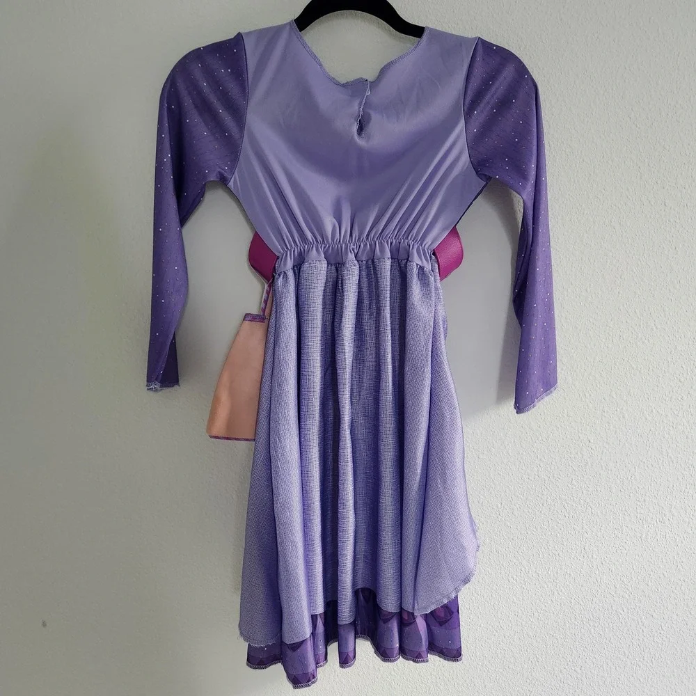 Disney Wish‎ Asha Costume Dress Purple Long Sleeve Kids Size 4-6X